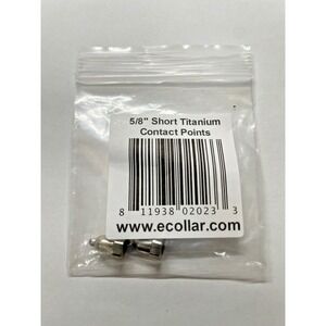 E collar technologies Titanium Hypo-Allergenic contact points Short 5/8" length